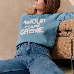 ‘Amour Cafe Creme’ Sezane Crew Neck 💘